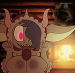 5_fingers anthro big_breasts breast_play breasts christmas_clothing christmas_decorations christmas_ornament clothed clothing demonic duo erection fellatio female fingers genitals hair holidays horn looking_at_viewer male nipples nude oral penile penis sex short_stack teeth titfuck toothy_fellatio linyxart christmas mythology krampus lisa_the_demon demon goblin mammal mythological_creature animated colored digital_drawing_(artwork) digital_media_(artwork) frame_by_frame hi_res short_playtime