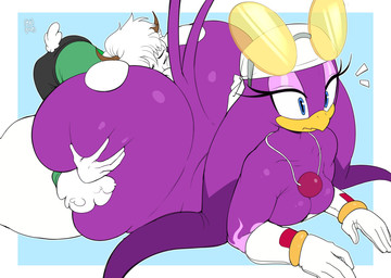anal anthro beak big_butt blue_eyes breasts butt cleavage clothed clothing duo eyewear female gloves goggles handwear horn huge_butt interspecies male male/female oral rimming sex tail mekaatomic sega sonic_riders sonic_the_hedgehog_(series) chevre_(vanillabeangoat) wave_the_swallow avian bird bovid caprine goat hirundinid mammal oscine passerine swallow_(bird) hi_res