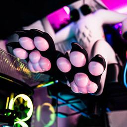 4_toes anthro black_toes claws computer electronics feathered_wings feathers feet female foot_fetish foot_focus gaming headphones low-angle_view pawpads paws playing_video_game rgb_lighting solo spiri'vali toe_claws toes white_body wings azerta56 avali 1:1 2026 3d_(artwork) blender_(artwork) blender_cycles_(artwork) digital_media_(artwork)
