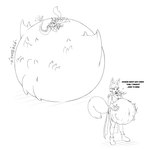 anthro belly big_belly breasts digestion duo female female_pred feral huge_belly hyper hyper_belly oral_vore overweight simple_background text vore weight_gain white_background frakass mythology animal_humanoid canid canid_humanoid canine canine_humanoid dragon fox_humanoid humanoid mammal mammal_humanoid mythological_creature mythological_scalie scalie 1:1 2020 english_text hi_res monochrome