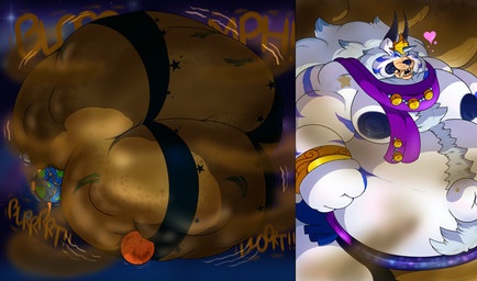belly big_belly clothing destruction diaper excessive_feces feces heart_symbol hyper hyper_feces hyper_soiling macro male overweight overweight_male planet pooping scatplay soiled_diaper soiling soiling_diaper solo space terra_macro unclean_diaper used_diaper rebelgandre monster digital_media_(artwork)