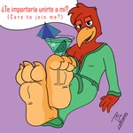 anthro avian_feet claws feet foot_fetish foot_focus toe_claws aldenyates disney ducktales ducktales_(2017) the_three_caballeros panchito_pistoles avian bird chicken galliform gallus_(genus) phasianid hi_res