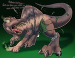 claws clothe clothing cursed footwear growth jurassic park paws possession ripping shoes takeover tearing transformation catmonkshiro dinosaur prehistoric_species reptile scalie spinosaurid spinosaurus theropod size absurd_res hi_res