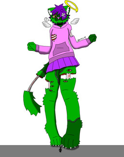 ambiguous_gender anthro biped feet female female_anthro femboy foot_focus gore macro macro_anthro macro_female male male/female micro paws solo jaxdastonerboi jax_(jaxdastonerboi) domestic_cat felid feline felis mammal undead zombie 2025 absurd_res colored digital_media_(artwork) hi_res