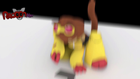 4_fingers :3 acting_like_a_cat all_fours anthro arms_between_legs big_legs black_background blinking breasts brown_body brown_fur brown_hair camera_shake clothing club_arms eyewear eyewear_on_head feet female fingers first_person_view fur goggles goggles_on_head hair hindpaw logo looking_at_object looking_at_viewer looking_down meow motion_blur paw_pose paws pose purple_eyes raised_tail simple_background smile solo star_(symbol) tablet tail text whiskers white_floor wide_eyed yellow_clothing racoonhex gameoverse glitch_productions paheal rule34.xxx kit_bodega domestic_cat felid feline felis mammal 16:9 2026 3d_(artwork) 3d_animation animated artist_logo digital_media_(artwork) english_audio english_text full-length_portrait hi_res portrait shaded short_playtime sound source_filmmaker_(artwork) video widescreen