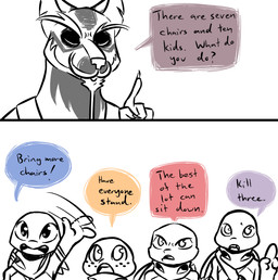 anthro arm_wraps beard clothed clothing dialogue eyebrows facial_hair freckles gesture group humor kerchief long_nails male mask master notched_shell open_mouth open_smile raised_finger shell simple_background smile speech_bubble teeth text tooth_gap waving white_background wraps young young_anthro inkyfrog teenage_mutant_ninja_turtles donatello_(tmnt) leonardo_(tmnt) michelangelo_(tmnt) raphael_(tmnt) mammal murid murine rat reptile rodent scalie turtle 2017 english_text