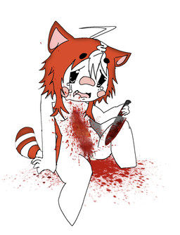 animal_genitalia bent_leg black_eyes black_outline black_sclera blood blood_on_chest blood_on_knife blood_on_leg blood_on_object blood_on_thigh blood_on_weapon blood_splatter bodily_fluids breasts crying disembowelment ejaculation fangs featureless_breasts female flat_chested footless fryd_anchoviez34 fur genital_fluids genitals gore guts hair hand_on_floor holding_knife holding_melee_weapon holding_object holding_weapon knife knife_play loli markings melee_weapon multicolored_hair noseless nude orange_back orange_body orange_fur orange_hair orange_tail organs outline penis pink_cheeks shadow simple_background simple_coloring simple_eyes sitting sitting_on_ground small_penis solo solo_focus striped_markings striped_tail stripes tail tail_markings tears teeth toony toony_eyes vaginal_fluids vaginal_squirting vulva weapon white_background white_body white_chest white_fur white_hair young digiyo34 marsey felid feline humanoid mammal hi_res mixed_media shaded simple_shading