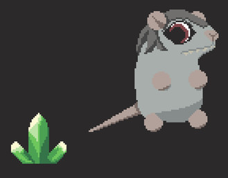 ambiguous_gender animal_ears anthro chibi crystal fur grey_body grey_fur grey_hair hair red_eyes simple_background solo stare tail teeth teeth_showing warpstone omitovo warhammer_(franchise) warhammer_fantasy mammal murid murine rat rodent skaven digital_media_(artwork) meme pixel_(artwork) tagme