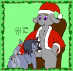 anal anthro anus collar duo erection female fingering genitals holidays licking male oral penile penis penis_lick pussy sex tail tongue tongue_out young young_anthro sen_grisane_(artist) christmas santa_claus sen_grisane_(character) asinus donkey equid equine mammal mustelid otter hi_res