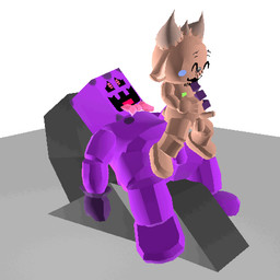 3_horns anal anal_penetration anthro bow_tie brown_body duo holding_partner horn male male/male multi_horn overweight overweight_male penetration pink_eyes purple_body size_difference slightly_chubby slightly_chubby_male stickers_on_body stickers_on_face cole_cool_boi eddie_(cole_cool_boi) kole_(cole_cool_boi) bovid caprine goat humanoid mammal 1:1 animated