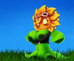 big_breasts blush breasts cleavage clothed clothing eyelashes eyewear female flower genitals goggles navel nipples not_furry plant pussy shirt solo sunflower topwear wide_eyed mrdoccon electronic_arts plants_vs._zombies plants_vs._zombies_heroes popcap_games solar_flare_(pvz) elemental_creature flora_fauna flower_creature humanoid sunflower_(pvz) 6:5