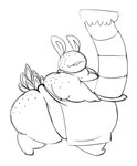 :3 ambiguous_gender anthro apron apron_only baker barefoot belly big_belly bottom_heavy cake clothing dessert external_gills eyeless fat_arms fat_neck feet food gills holding_kake holding_plate huge_belly huge_thighs markings morbidly_obese morbidly_obese_ambiguous morbidly_obese_anthro obese obese_ambiguous obese_anthro open_:3 open_mouth open_smile overweight overweight_ambiguous overweight_anthro pear-shaped_figure plate pseudo_ears rhinophores simple_background smile solo spots spotted_body thick_thighs white_background wide_hips maddeku aquatic_gastropod dorid_nudibranch gastropod jorunna_parva marine mollusk nudibranch sea_slug slug 2019 black_and_white digital_drawing_(artwork) digital_media_(artwork) hi_res monochrome sketch