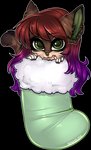 anthro clothing facial_piercing female hair legwear nose_piercing nose_ring piercing ring_piercing simple_background solo stockings transparent_background xenthyl domestic_cat felid feline felis mammal alpha_channel digital_media_(artwork) shaded