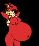 anthro belly big_belly big_breasts breasts butt dancing female huge_belly jiggling navel nipples nude outie_navel pregnant pregnant_anthro pregnant_female red_body shaking shaking_belly solo wide_hips highcaloriesand nintendo pokemon roxy_(zdog909) blaziken generation_3_pokemon pokemon_(species) 2023 5:6 animated digital_media_(artwork) hi_res pixel_(artwork) pixel_animation short_playtime