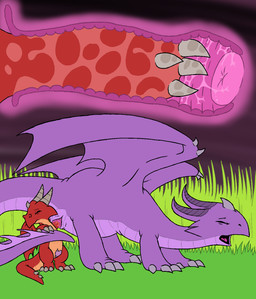 anthro anthro_on_feral anthro_penetrating anthro_penetrating_feral bestiality cervix disgust duo erection eyes_closed female female_on_anthro feral feral_penetrated fisting forced genitals grass horn internal larger_female larger_penetrated long_tail looking_back looking_pleasured lost_my_keys male male/female male_on_feral membrane_(anatomy) membranous_wings nude open_mouth outside penetration penis plant raised_tail sex size_difference smaller_male standing tail tapering_penis vaginal vaginal_fisting vaginal_penetration vulva wings mizzyam mythology dragon mythological_creature mythological_scalie scalie aliasing digital_media_(artwork) flat_colors hi_res