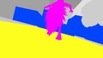 anthro climbing electricity explosion fur impactframe jumping male parkour pink_body pink_fur psychedelic running simple_background smoke solo epilepsy_warning youwant canid canine fox mammal 16:9 animated short_playtime widescreen