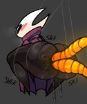 anal anal_penetration anthro big_butt black_body blush butt cloak clothing female huge_butt onomatopoeia penetration sex solo sound_effects tentacle_penetration tentacle_sex tentacles text thick_thighs nanodude78 hollow_knight team_cherry hornet_(hollow_knight) the_infection_(hollow_knight) arthropod english_text hi_res