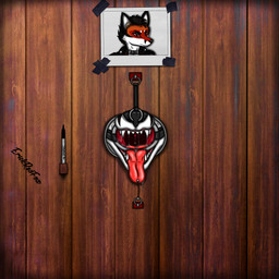 ambiguous_fluids angry anthro ball_gag bdsm bdsm_gear black_ball_gag black_body black_fur black_fur_markings black_hair black_nose bodily_fluids bondage bound breathable_gag brown_eyes collar dripping drool_on_face drooling drooling_tongue facial_piercing forced forced_oral fur fur_markings furniture gag gagged gagged_drooling glory_hole glory_hole_station hair jewelry leash leash_in_mouth leash_pull male marker markings mouth_shot multicolored_body multicolored_fur necklace nose_piercing nose_ring object_in_mouth open_mouth oral pencil_(object) photo picture_frame piercing piercing_bondage pink_tongue red_body red_fur restrained ring ring_gag ring_piercing saliva saliva_drip saliva_on_tongue saliva_string sex sharp_teeth simple_background solo tape teeth teeth_showing through_wall tongue tongue_out tongue_piercing wall_(structure) white_body white_fur wood wood_furniture wood_wall erickredfox redrick_(erickredfox) canid canine fox mammal red_fox true_fox 1:1 absurd_res hi_res huge_filesize