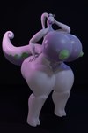 anthro areola big_breasts big_butt bouncing_breasts breasts butt clothing electronics female green_areola green_nipples hand_on_hip headgear headphones headwear huge_breasts hyper hyper_breasts multicolored_body nipples purple_body simple_background slightly_chubby solo tail tail_motion tailwag thick_thighs two_tone_body vibing darkdraketom nintendo pokemon generation_6_pokemon goodra pokemon_(species) 2:3 3d_(artwork) animated blender_(artwork) digital_media_(artwork) short_playtime