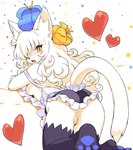<3 all_fours blush breasts feline female flower hair looking_back maid maid_uniform presenting pussy side_boob solo stockings white_hair wkar yellow_eyes
Rating: Explicit
Score: 23
User: DragonRanger
Date: August 30, 2011