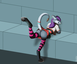 anthro boots bottomwear clothed clothing crop_top female footwear genitals legwear licking licking_lips licking_own_lips no_underwear raised_bottomwear raised_clothing raised_skirt raised_tail shirt shoes skirt solo stockings suggestive_look suggestive_pose tail teasing_with_butt thigh_highs tongue tongue_out topwear vulva weaselclaw tiny_treats(video_game) jade_(tiny_treats) warkun hi_res