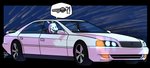 anthro car clothing driving horn inside_car inside_vehicle male purple_clothing solo speech_bubble vehicle potoobrigham toyota undertale undertale_(series) asriel_dreemurr boss_monster_(undertale) bovid caprine goat mammal monster alpha_channel hi_res