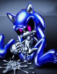 absurd_res anthro bodily_fluids cum erection genital_fluids genitals goo_creature hi_res humanoid_genitalia humanoid_penis liquid liquid_metal machine male masturbation open_mouth penis robot robotization sega silverslime slime solo sonic_the_hedgehog sonic_the_hedgehog_(series) transformation