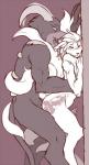against_wall anal anal_penetration animal_genitalia anthro anus big_penis burquina butt canine canine_penis cum cum_in_ass cum_inside deep_penetration drooling duo erection eyes_closed fox from_behind gay girly horn houndoom internal knot knotting male mammal ninetales nintendo nude penetration penis plain_background pokémon precum saliva sex standing tongue tongue_out video_games
Rating: Explicit
Score: 19
User: Peekaboo
Date: November 11, 2013