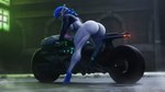 anthro big_butt blue_body blue_clothing blue_footwear blue_hair blue_high_heels blue_skin blurred_background bodily_fluids bottomless bottomless_anthro bottomless_female breasts bubble_butt butt clothed clothing female footwear hair high_heels looking_at_viewer looking_back looking_back_at_viewer motor_vehicle motorcycle outdoor_nudity rear_view shoes solo sweat thick_thighs under_boob vehicle white_body white_skin lamoz571 warfaremachine_(modeler) nintendo pokemon naz_(ludexus) warfare_gardevoir gardevoir generation_3_pokemon pokemon_(species) 16:9 3d_(artwork) digital_media_(artwork) hi_res source_filmmaker_(artwork) watermark widescreen