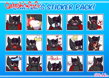 abdl ageplay anthro black_hair blush bodily_fluids clothed clothing crying diaper duo front_view fur grey_body grey_fur hair happy headpat holding_object holding_plushie infantilism laugh looking_at_viewer male male_anthro membrane_(anatomy) membranous_wings object_in_mouth pacifier pacifier_in_mouth plushie red_diaper red_eyes red_wings roleplay simple_background solo speech_bubble sticker_pack tears wearing_diaper white_background white_diaper wings riddlr bat mammal absurd_res hi_res multiple_images