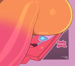 ambiguous_focus ambiguous_gender answer anthro balls balls_on_face big_balls big_penis blue_eyes blush bodily_fluids body_blush border close-up dialogue duo facesitting femboy fur genitals glans half-closed_eyes heart_eyes heart_symbol looking_at_balls looking_at_genitalia looking_at_penis looking_pleasured male male/ambiguous narrowed_eyes nude open_mouth open_smile orange_body outline penis penis_blush pink_glans purple_background purple_border purple_outline simple_background sitting_on_another smile solo_focus sweat text tongue yellow_balls yellow_body yellow_fur yellow_penis frumples nintendo pokemon animate_inanimate generation_4_pokemon lucario pokemon_(species) rotom rotom_phone shiny_pokemon 2023 artist_name digital_media_(artwork) english_text