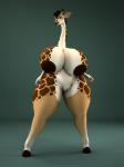 anthro big_breasts breasts female fur genitals hair huge_breasts hyper hyper_breasts looking_at_viewer nipples nude pussy simple_background smile solo standing thick_thighs wide_hips anthroanim kenja_giraffe giraffe giraffid mammal 3:4 3d_(artwork) digital_media_(artwork) hi_res