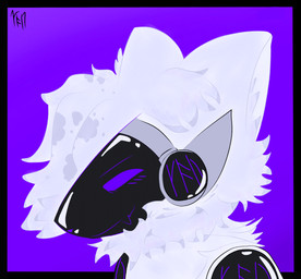 anthro fur hair machine male simple_background solo yakuwu hybrid protogen 2025 absurd_res digital_drawing_(artwork) digital_media_(artwork) hi_res ibispaint_(artwork) portrait