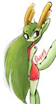 anthro biped black_eyebrows clothing dress eyebrows female green_body green_ears green_hair green_scales green_tail hair horn long_hair long_tail pose scales side_view simple_background solo standing tail white_background yellow_horn diives mythology xingzuo_temple lajiao_(diives) dragon mythological_creature mythological_scalie reptile scalie 2021 absurd_res digital_drawing_(artwork) digital_media_(artwork) hi_res portrait signature three-quarter_portrait