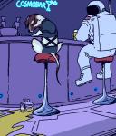 alcohol astronaut bar beer beverage canine dog feral floatrand laika sad spacesuit spill
Rating: Safe
Score: 2
User: ktkr
Date: October 12, 2013