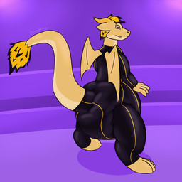 3_toes 4_fingers abdl anthro clothed clothing diaper diaper_under_clothing diapersuit feet fingers hair horn latex latex_clothing male solo tail toes wearing_diaper wings drakenor_drake mythology drakenor dragon mythological_creature mythological_scalie scalie 1:1 hi_res