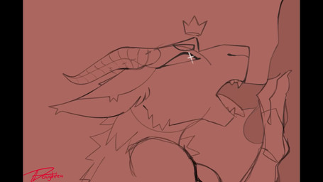 anthro anthro_penetrated balls bedroom_eyes bodily_fluids breasts claws crown cum cum_from_mouth cum_in_mouth cum_inside cum_on_hand drinking drinking_cum duo erection fellatio female female_on_human female_penetrated fingers fur genital_fluids genitals happy happy_sex headgear heart_symbol horn human_on_anthro human_penetrating human_penetrating_anthro human_penetrating_female humanoid_genitalia humanoid_penis interspecies leaking_cum looking_pleasured male male/female male_on_anthro male_penetrating male_penetrating_anthro male_penetrating_female narrowed_eyes nude open_mouth open_smile oral oral_only oral_penetration orgasm penetration penile penile_penetration penis penis_in_mouth penis_on_tongue seductive sex sharp_teeth smile sound_effects teeth tongue tongue_out tongue_out_fellatio coffaebeans anon queen_(coffaebeans) bovid caprine caprine_demon demon goat goat_demon human mammal 16:9 2023 2d_animation animated digital_media_(artwork) hi_res monochrome short_playtime sound video widescreen
