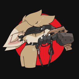 anthro bad_trigger_discipline black_body black_fur bodily_fluids brown_body brown_fur claws collar crying disembodied_hand drooling duo ears_back ears_down fellating_firearm floating_hands fur gun gun_in_mouth gun_play hand_on_chin handgun holding_chin holding_object holding_ranged_weapon holding_weapon leash leashed_collar makeup male male/male markings mascara pistol pivoted_ears pointing_gun questionable_consent ranged_weapon running_makeup running_mascara saliva sig_sauer_p320 simple_background spots spotted_body spotted_fur tan_body tan_fur tears teeth unsafe_weapon_practices weapon white_claws marcus_gray athene_averheim kete_wawakari canid canine fennec_fox fox hyena mammal spotted_hyena true_fox 1:1