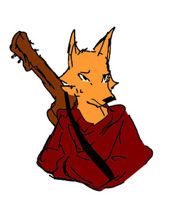 acoustic_guitar anthro clothed clothed_male clothing fur guitar hoodie male musical_instrument nervous orange_body orange_fur plucked_string_instrument simple_background solo string_instrument sweatshirt topwear white_background anonymous_artist moz_(bronzeagefox) canid canine fox mammal red_fox true_fox