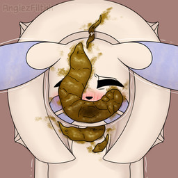 blush blush_lines eating_feces eyes_closed feces feces_in_mouth feces_on_face female feral lying nude on_back open_mouth scatplay solo toilet_seat toilet_slave angiezfilth nintendo pokemon generation_3_pokemon minun pokemon_(species) 1:1 absurd_res hi_res