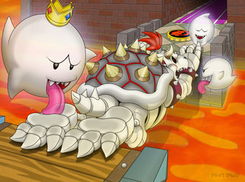 3_toes anthro bone bowser_logo bridge feet foot_fetish koopa_shell laugh lava lava_pool male shell skeleton solo spiked_shell spikes spikes_(anatomy) stuck tail tickle_torture tickling tickling_feet toes turtle_shell foot-paws luigi's_mansion mario_bros nintendo bowser dry_bowser king_boo boo_(mario) koopa reptile scalie hi_res