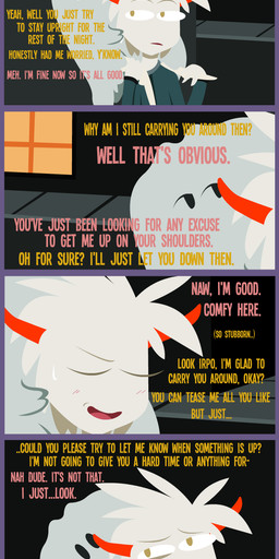 city clothing costume dialogue heart_symbol holidays night street text shane_frost halloween irpo_(shane_frost) demon ghost human imp mammal monster spirit 2019 absurd_res comic english_text hi_res long_image tall_image