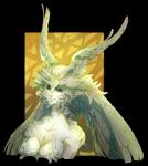 breasts feathered_wings feathers female smile solo wings ravoilie final_fantasy final_fantasy_xiv square_enix garuda animal_humanoid avian avian_humanoid humanoid 2019 alpha_channel digital_media_(artwork) hi_res