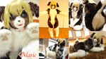 anthro butt clothing costume duo female fursuit japanese real solo_focus tetetor-oort marie_(tetetor-oort) grandfathered_content photography_(artwork)