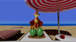 beach beak beverage crush crushed_object day feathers feet female feral food fruit green_eyes jiggy looking_at_viewer melon outside plant red_body red_feathers sand seaside sky solo talking_to_viewer talons text toes towel water watermelon wings aquinas_audax banjo-kazooie rareware kazooie avian bird breegull 16:9 3d_(artwork) 3d_animation 4k absurd_res animated digital_media_(artwork) hi_res short_playtime sound webm widescreen