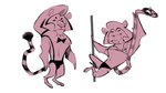 anthro bedroom_eyes bow_tie bulge clothed clothing dancing harness looking_at_viewer male narrowed_eyes pole pole_dancing seductive solo stripper underwear underwear_only saintlycharles felid lion mammal pantherine 16:9 2021 hi_res monochrome widescreen