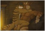 2013 amwulf anal anal_penetration anthro back balls biceps big_balls blush chubby cum duo erection fur gay horn interspecies male mastery_position meerkat musclegut muscles nude okapi on_top pawpads pecs penetration penis red_eyes riding romantic sex sitting warm_colors
Rating: Explicit
Score: 18
User: HoboAssassin
Date: November 14, 2013