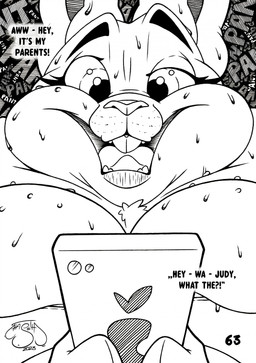 anthro big_breasts bodily_fluids breasts breath breathing breathing_noises buckteeth cellphone close-up clothed clothed_anthro clothed_female clothing dialogue electronics eyelashes female fully_clothed fully_clothed_anthro fully_clothed_female heavy_breaths huge_breasts morbidly_obese obese obese_anthro obese_female out_of_breath overweight overweight_anthro overweight_female panting phone smartphone solo sweat sweaty_breasts sweaty_face teeth text haseth disney zootopia judy_hopps european_rabbit lagomorph leporid mammal oryctolagus rabbit comic english_text hi_res sketch sketch_page