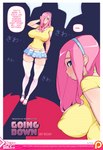 alternate_species big_breasts breasts clothed clothing comic doxy english_text female fluttershy_(mlp) friendship_is_magic hair hasbro hi_res human humanized long_hair mammal my_little_pony not_furry simple_background text url