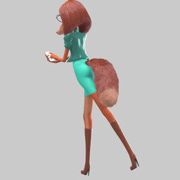 anthro boots brushy_tail butt_jiggle clothing dress electronics eyewear female footwear glasses green_clothing hair high_heeled_boots high_heels jacket jiggling phone shoes solo topwear walking jojomingles illumination_entertainment sing_(movie) suki_lane canid canine humanoid mammal 1:1 animated no_sound short_playtime video